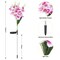 2 Pcs Solar Flowers LED Light Outdoor Garden Yard Stake Solar Flower Lights